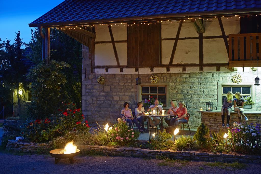 Urlaubsreiterhof Trunk Apartment Igersheim Bagian luar foto